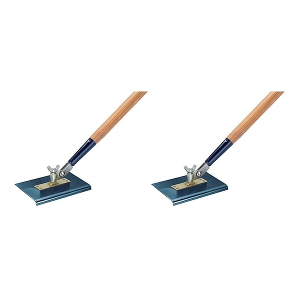 Kraft Tool Co. CC395A-01 9 in. x 6 in. All-Angle Blue Steel Walking Edger with 1/2 in. Radius, 2PK CC395A-01-2 - main